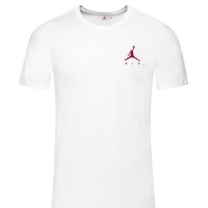 Men’s NIKE T-SHIRT JORDAN JUMPMAN AIR - WHITE/GYM RED streetwear urban sport XXL
